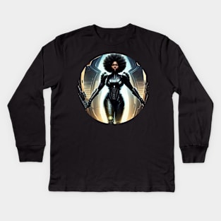 Black Beauty: Sci-Fi Style T-Shirt Kids Long Sleeve T-Shirt